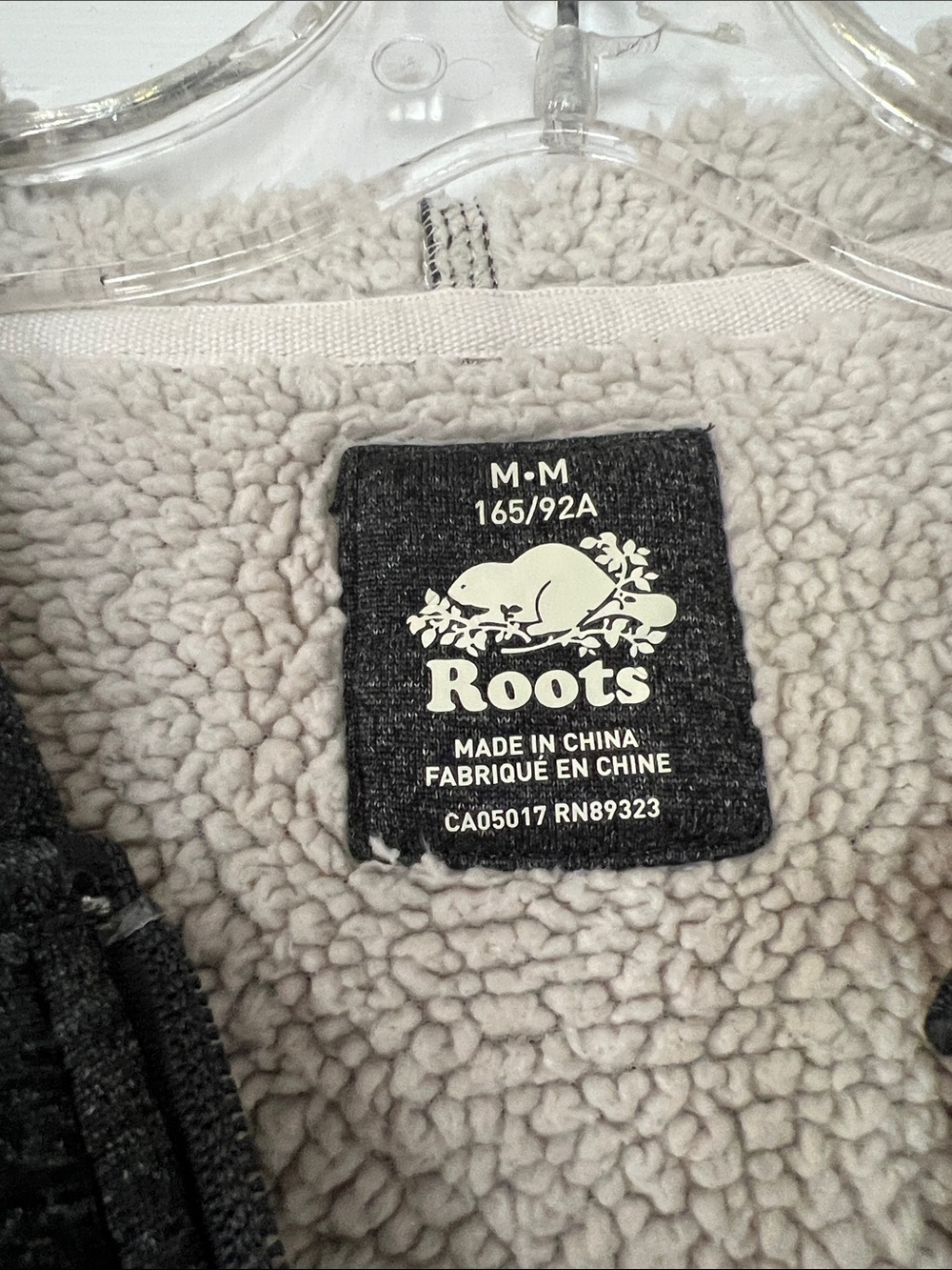 Roots Sherpa-Lined Hooded Jacket in Light Gray - Picture 2 of 5
